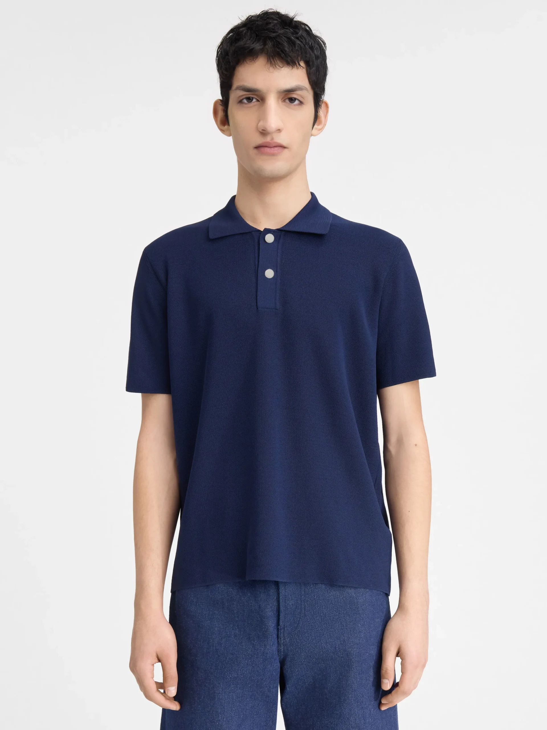 Clearance Jacquemus De gebreide polo DarkNavy