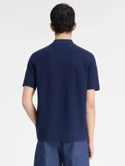 Clearance Jacquemus De gebreide polo DarkNavy