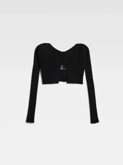 Online Jacquemus De gebreide Pral&ugrave; Black
