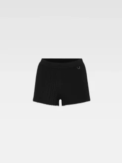 Fashion Jacquemus De gebreide shorts met plooien Black
