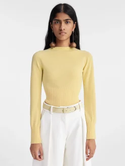 Outlet Jacquemus De gebreide Soglia LightYellow