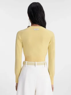 Outlet Jacquemus De gebreide Soglia LightYellow
