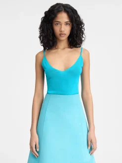 Hot Jacquemus De gebreide Spallina Turquoise