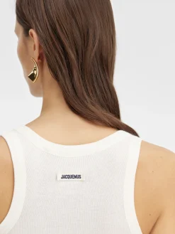 Fashion Jacquemus De Gros Grain bodysuit White