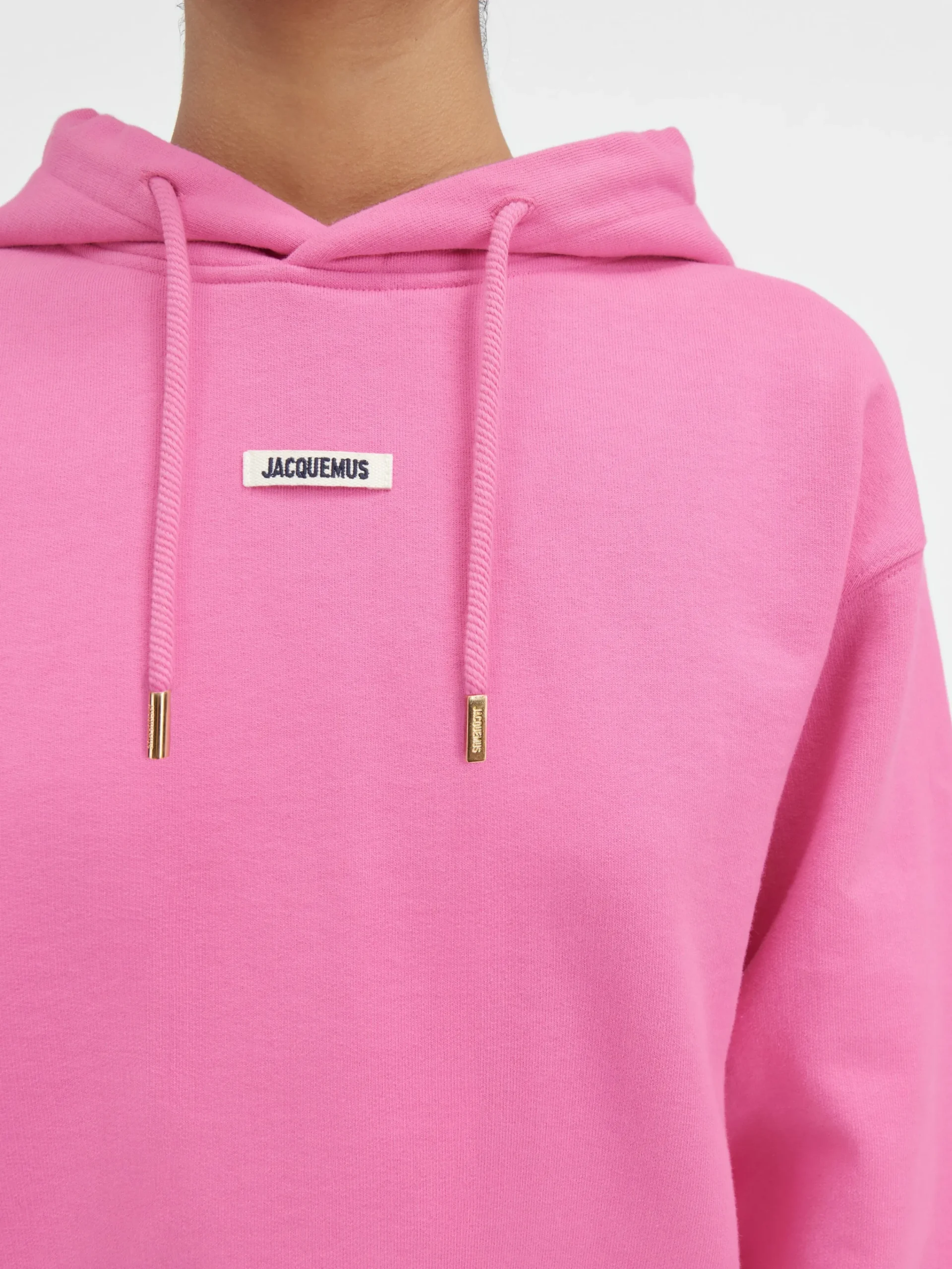 Sale Jacquemus De Gros Grain hoodie Pink