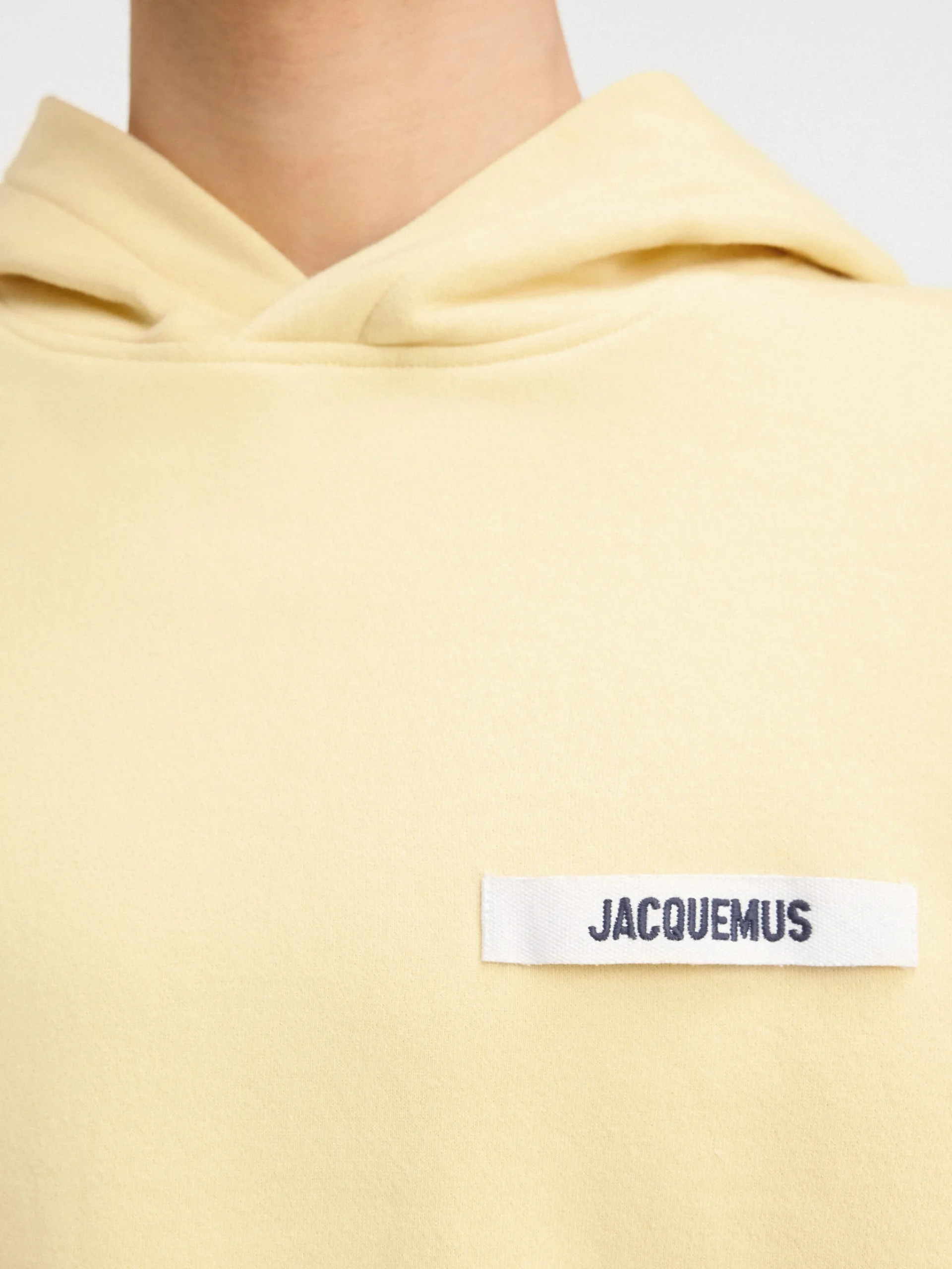 Fashion Jacquemus De Gros Grain hoodie LightYellow