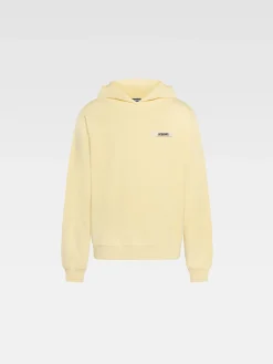 Fashion Jacquemus De Gros Grain hoodie LightYellow