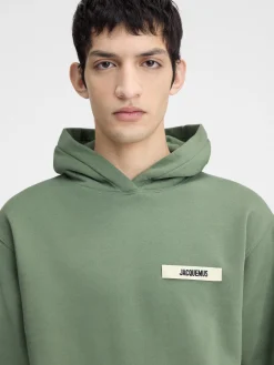 Online Jacquemus De Gros Grain hoodie LightGreen