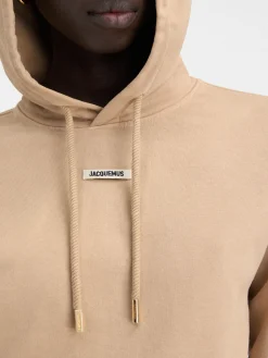 Fashion Jacquemus De Gros Grain hoodie Beige