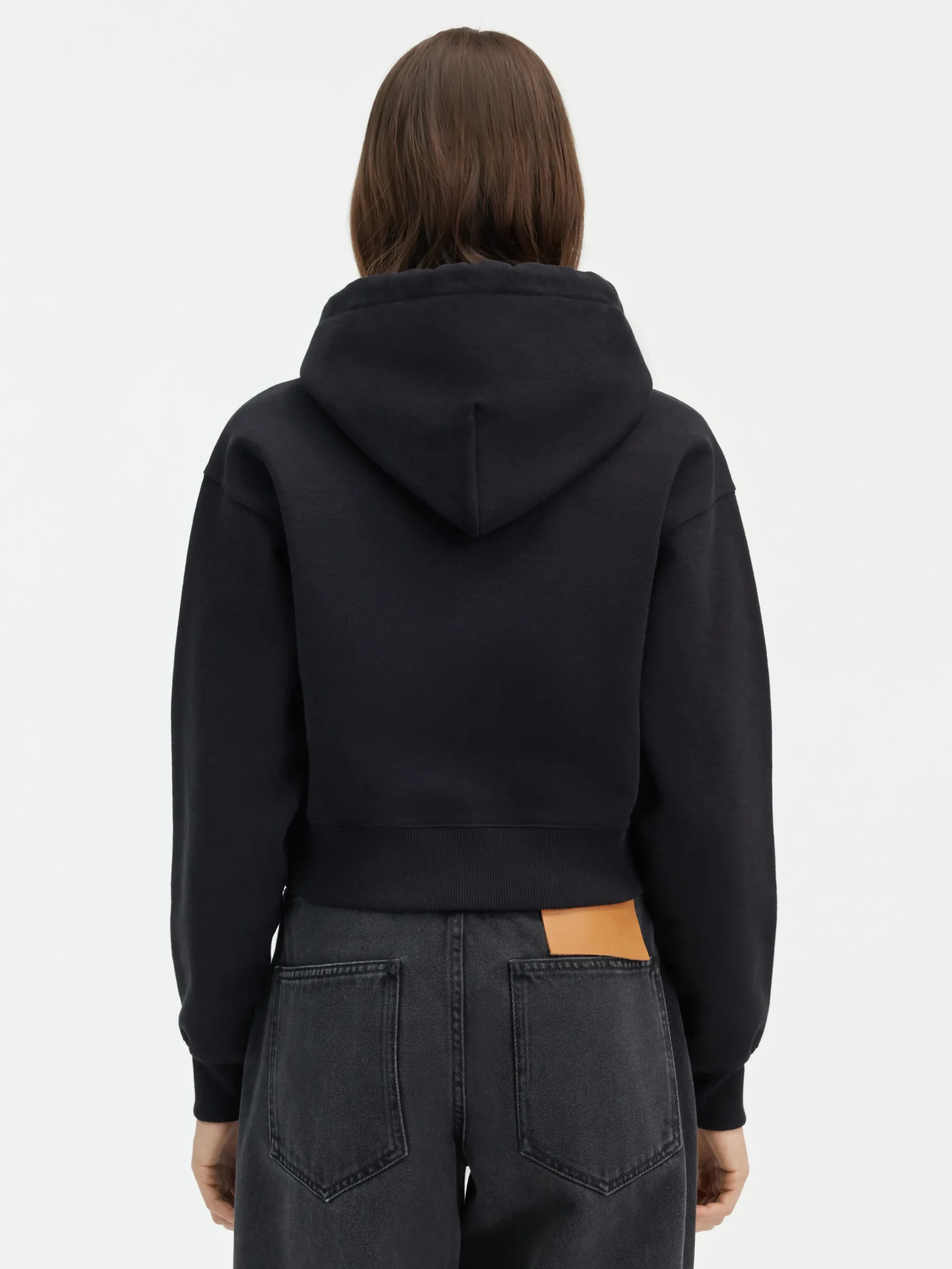 Fashion Jacquemus De Gros Grain hoodie Black