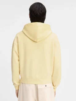 Discount Jacquemus De Gros Grain hoodie met rits LightYellow