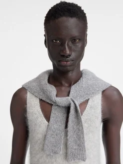 Fashion Jacquemus De Gros Grain sjaal DarkGrey