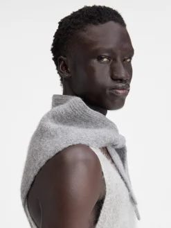 Fashion Jacquemus De Gros Grain sjaal DarkGrey