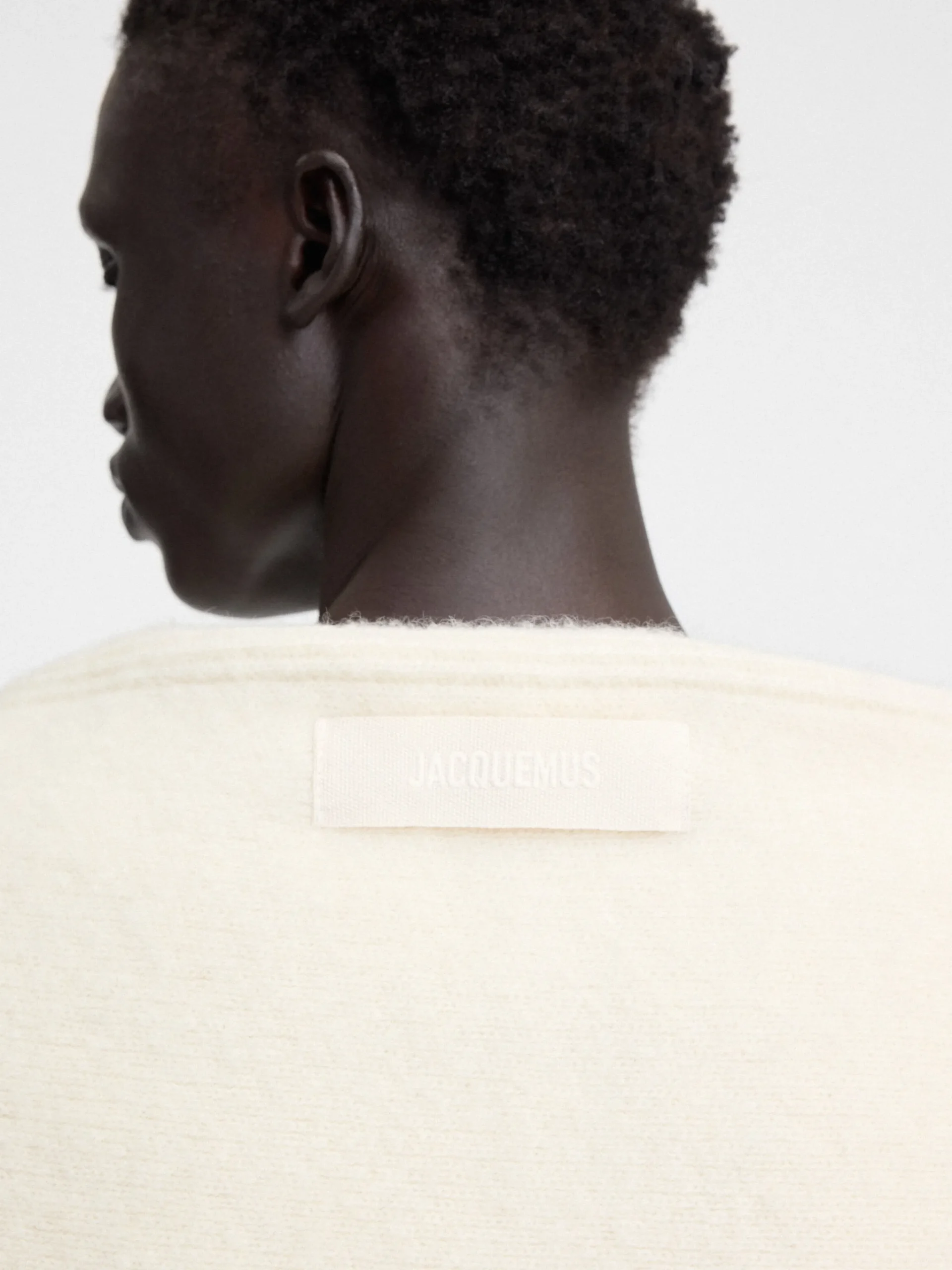 Outlet Jacquemus De Gros Grain sjaal Off-White