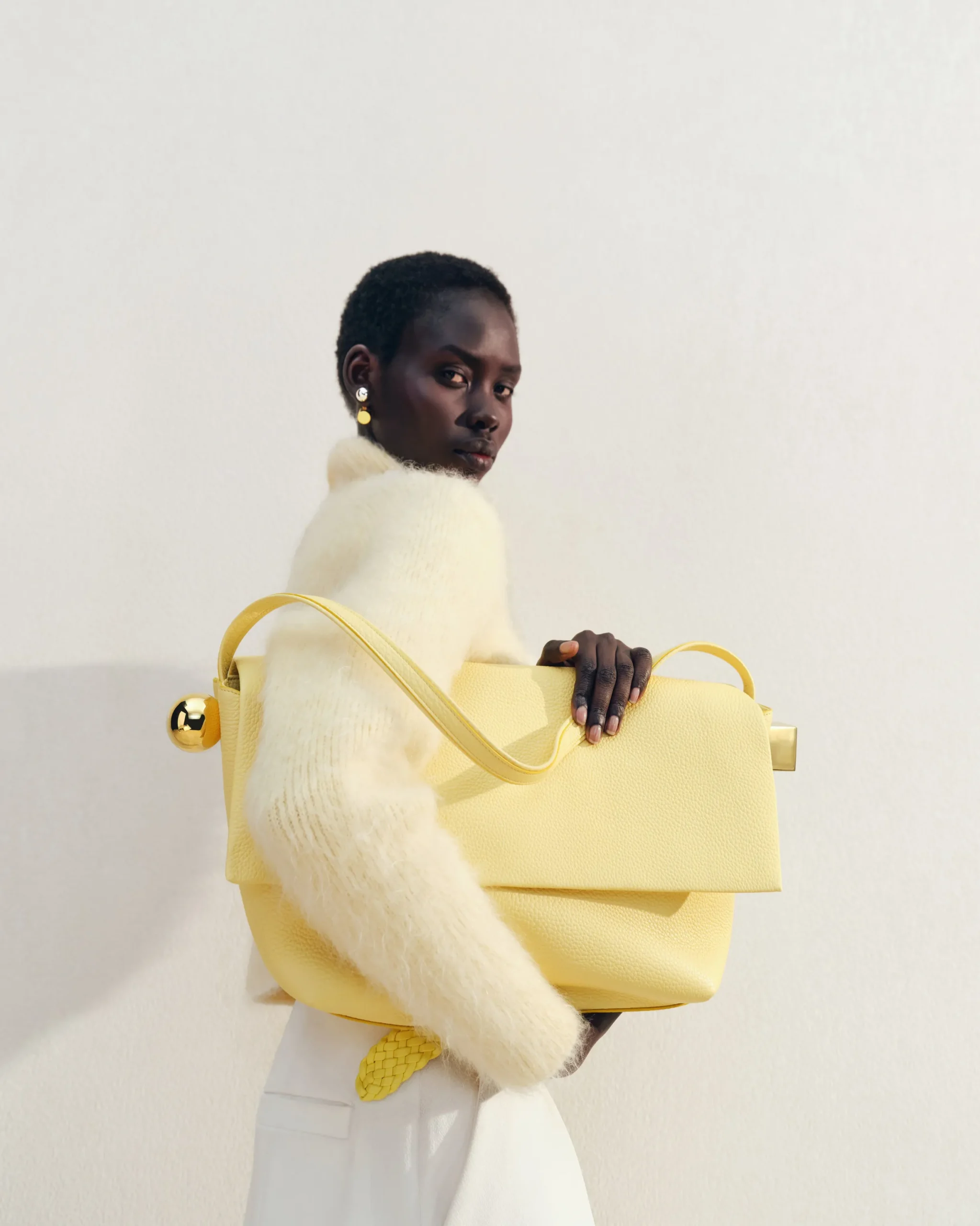 Best Jacquemus De grote Rond Carré LightYellow