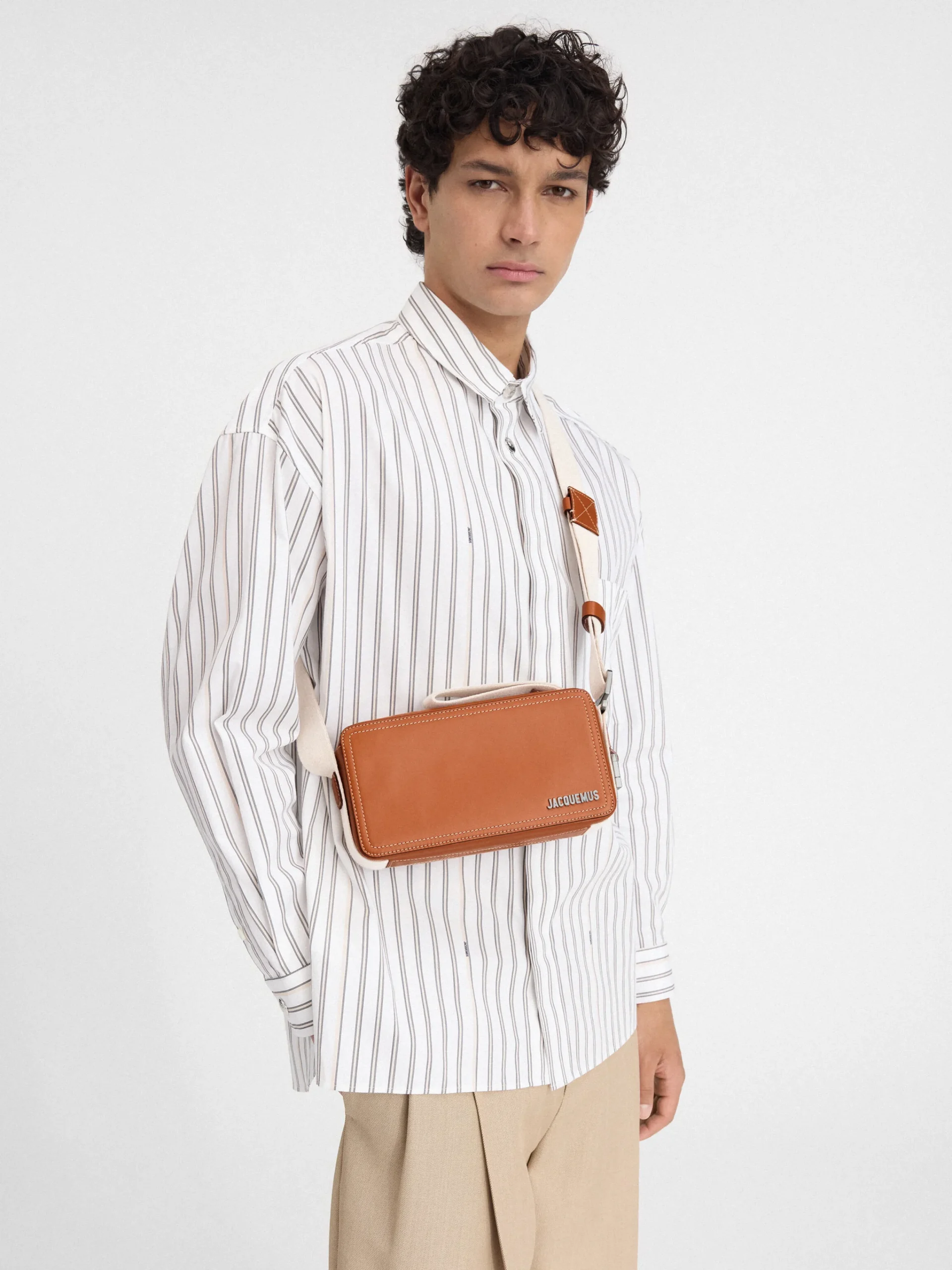 Online Jacquemus De horizontale Cuerda LightBrown