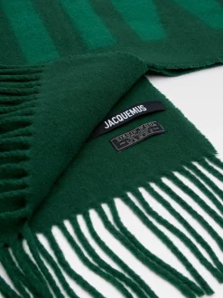 Clearance Jacquemus De sjaal DarkGreen