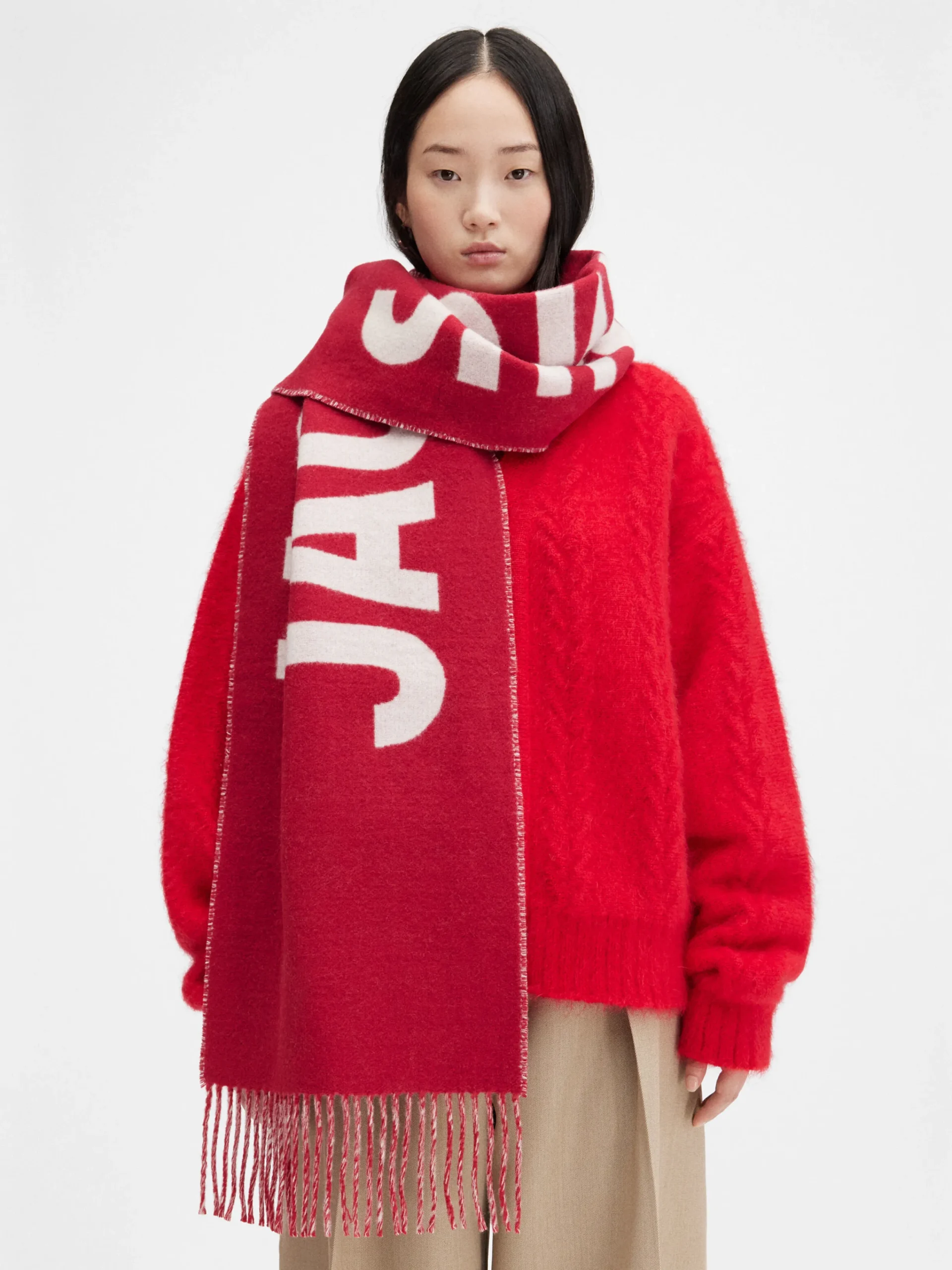 Hot Jacquemus De -sjaal Red