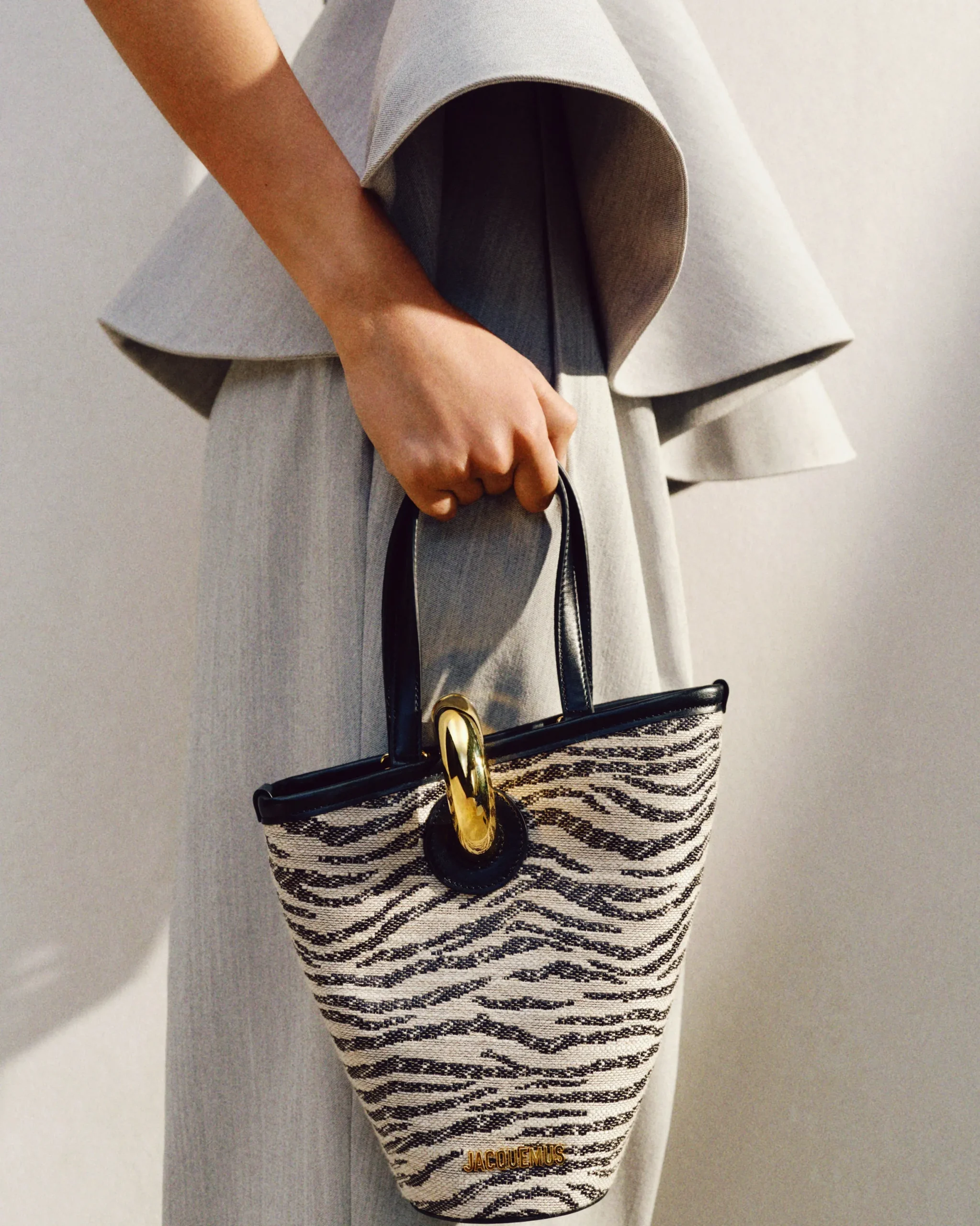 Online Jacquemus De kleine Bambola Black&WhiteZebra
