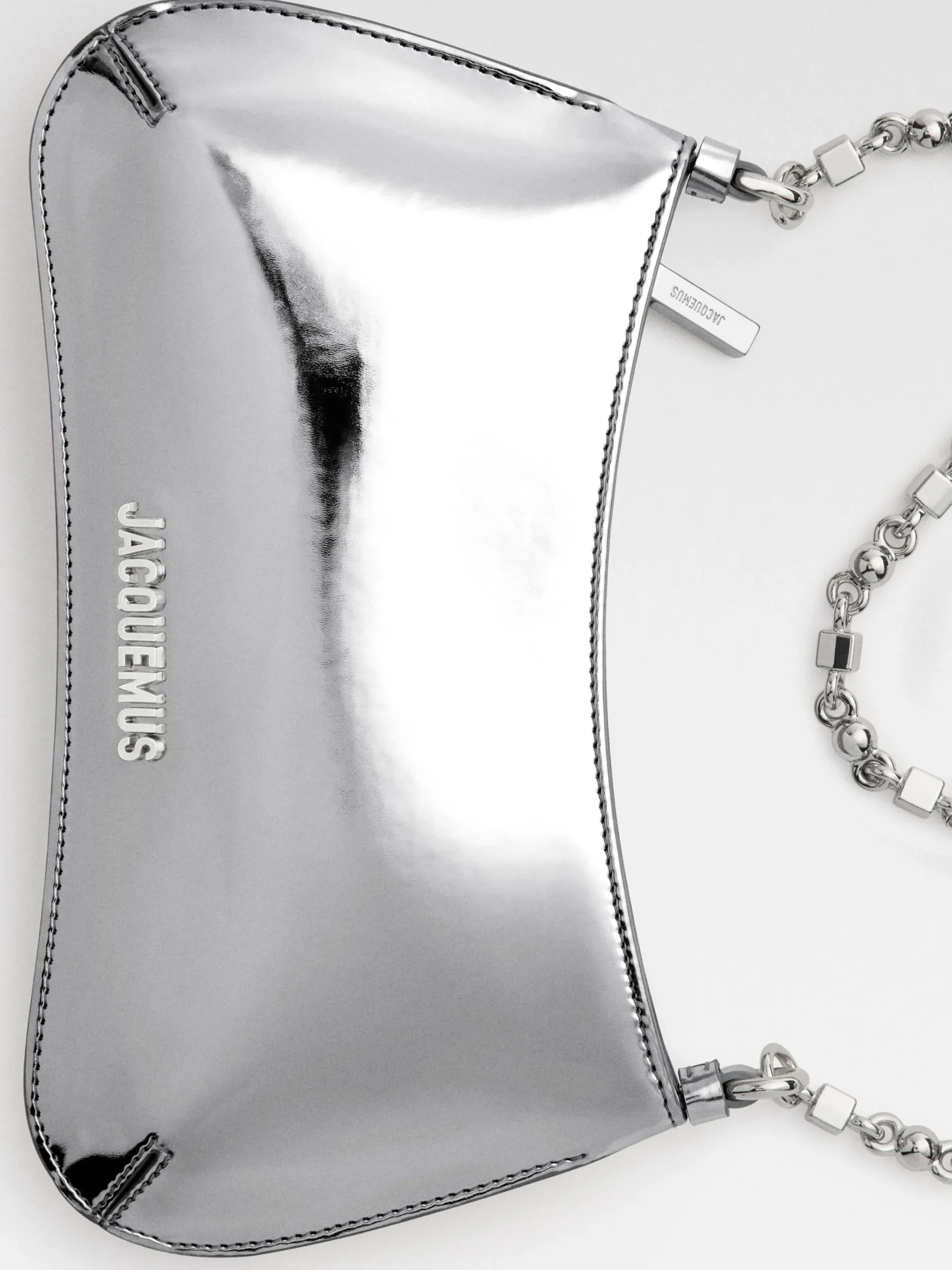 Best Jacquemus De kleine Bisou Chaine Silver