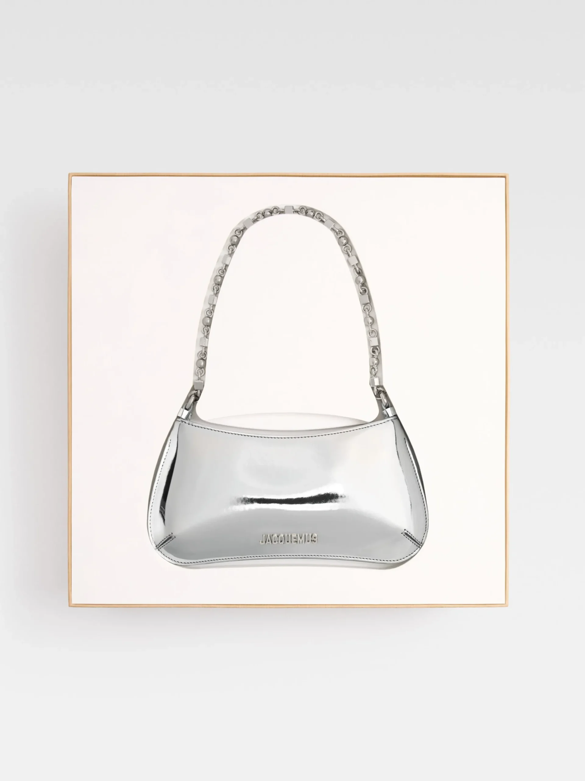 Best Jacquemus De kleine Bisou Chaine Silver