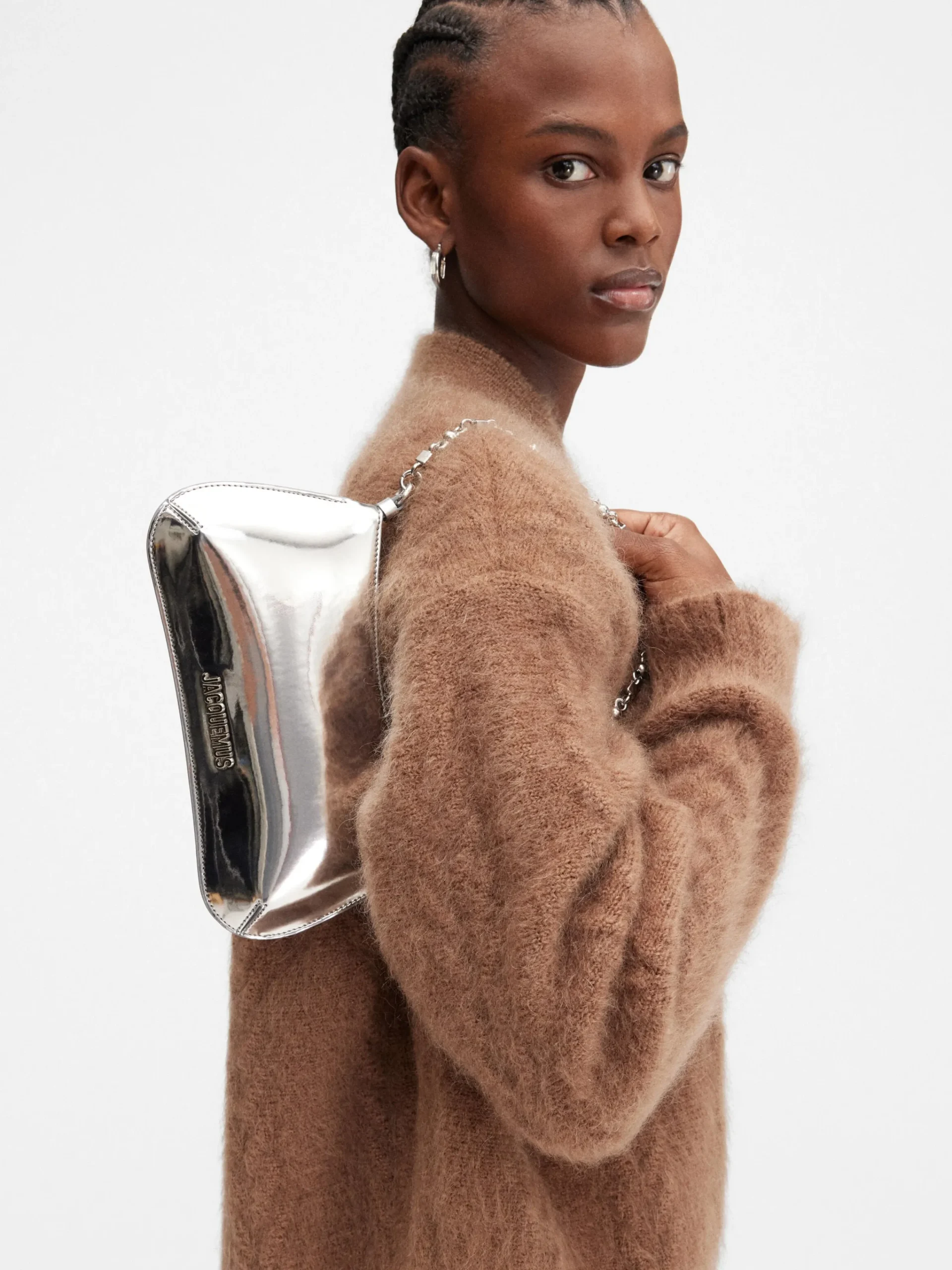 Best Jacquemus De kleine Bisou Chaine Silver