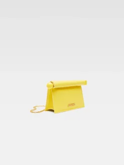 Discount Jacquemus De kleine Rond Carr&eacute; clutch Yellow