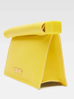Discount Jacquemus De kleine Rond Carré clutch Yellow