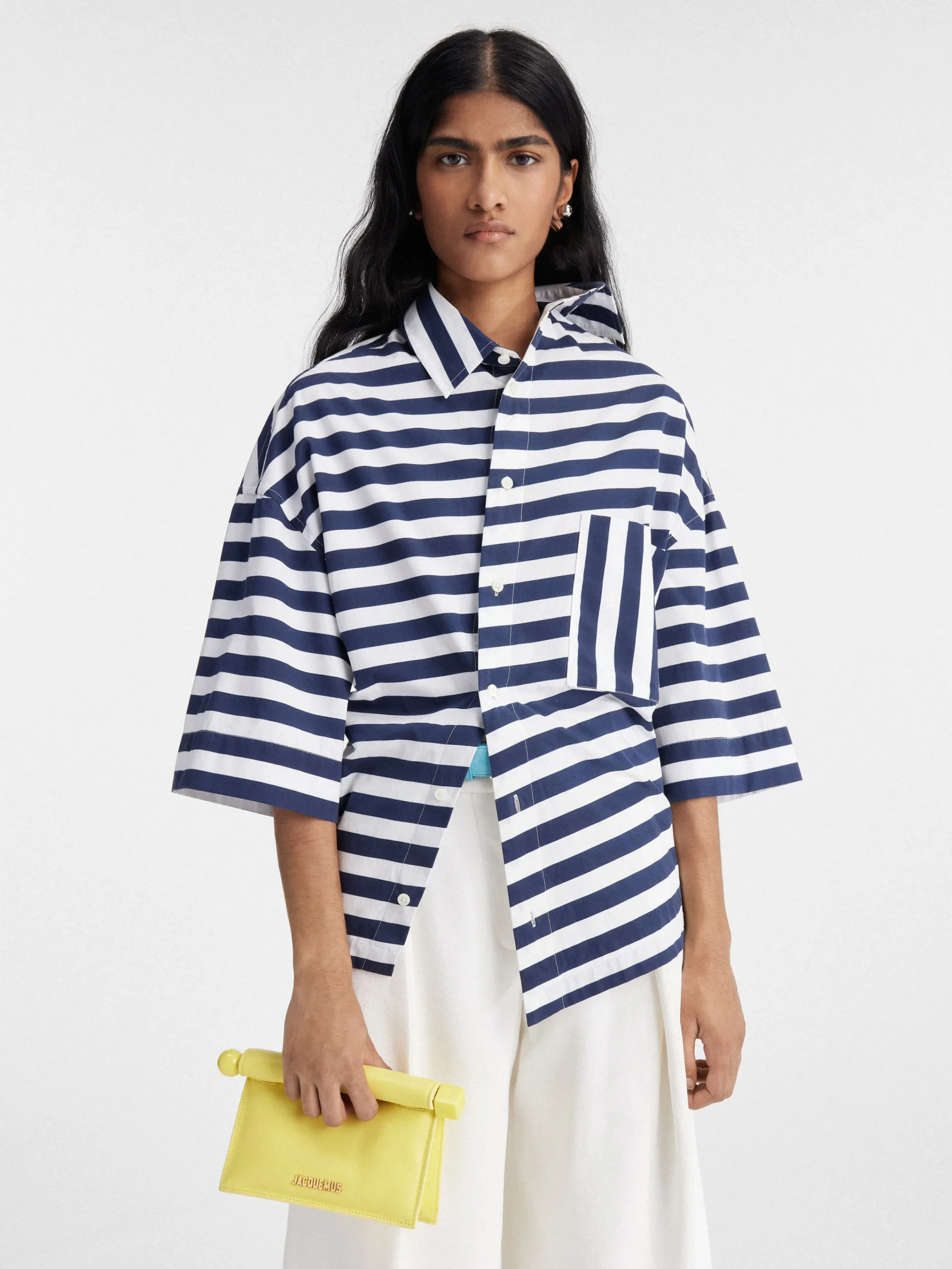 Discount Jacquemus De kleine Rond Carré clutch Yellow