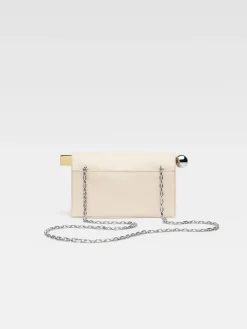 New Jacquemus De kleine Rond Carr&eacute; clutch LightIvory