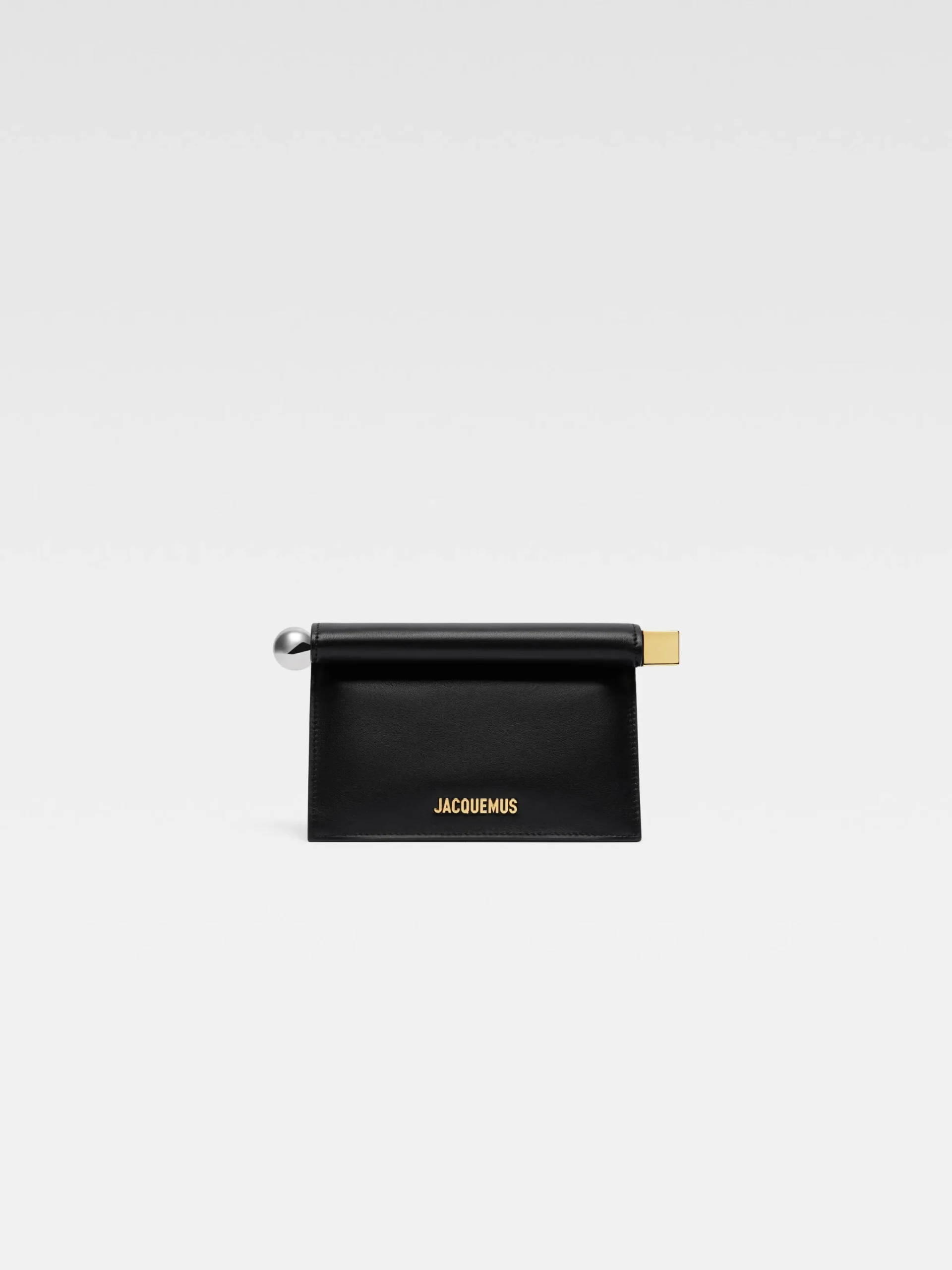 New Jacquemus De kleine Rond Carré clutch Black
