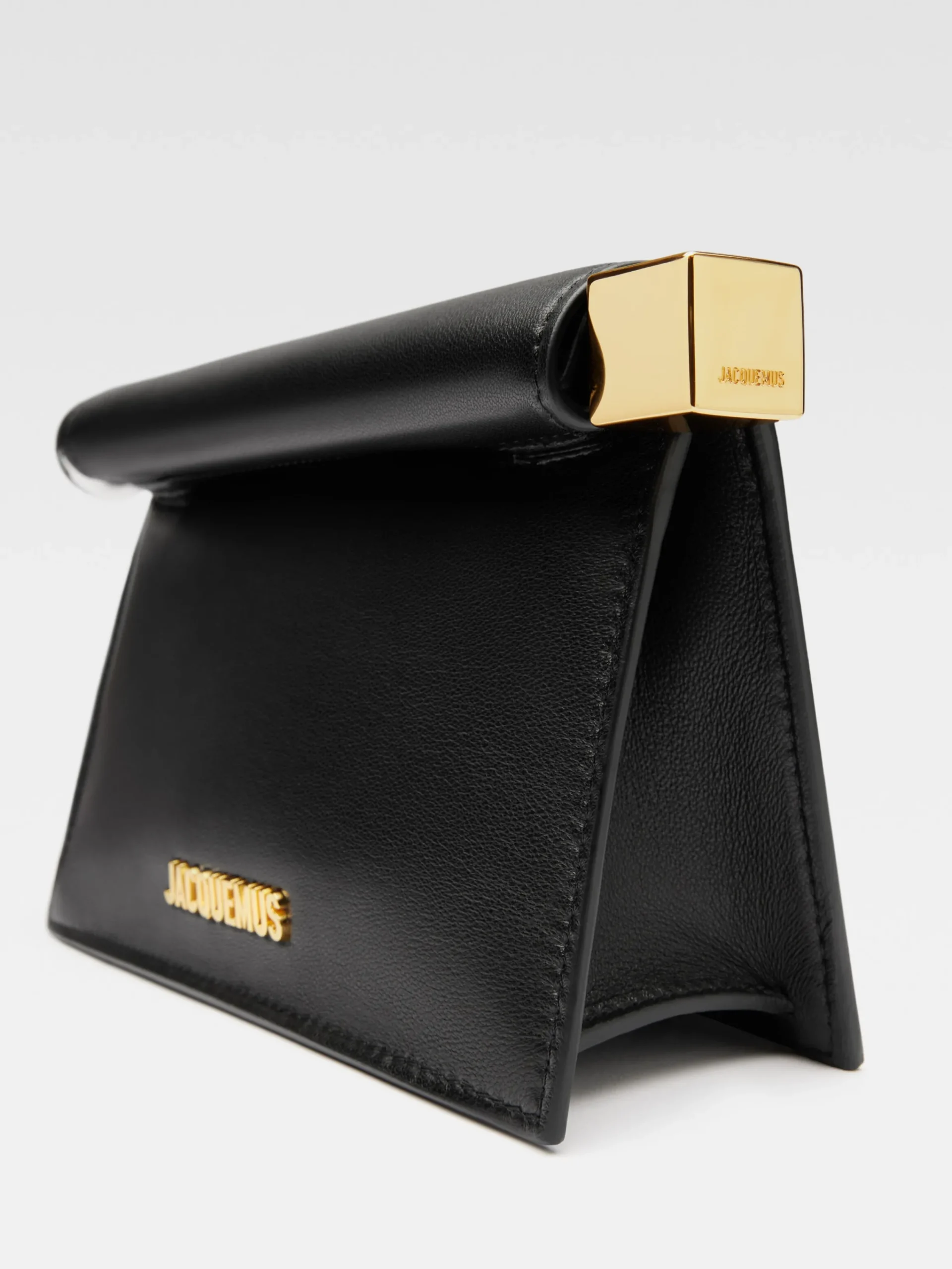 New Jacquemus De kleine Rond Carré clutch Black