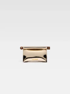New Jacquemus De kleine Rond Carré clutch Gold
