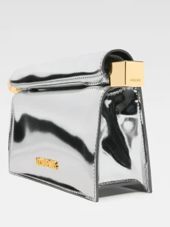 Fashion Jacquemus De kleine Rond Carré-clutch Silver