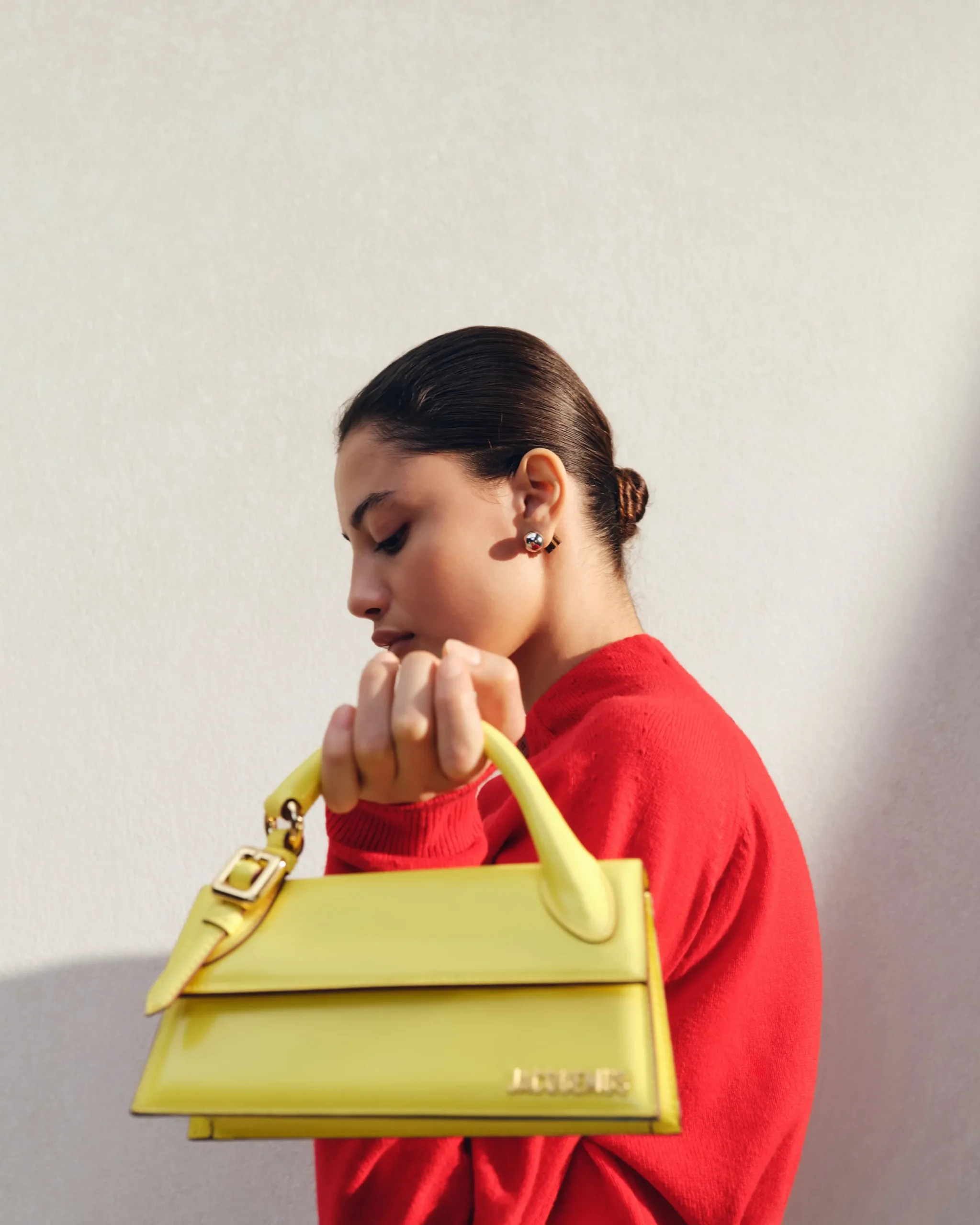 Discount Jacquemus De lange Chiquito met gesp Yellow