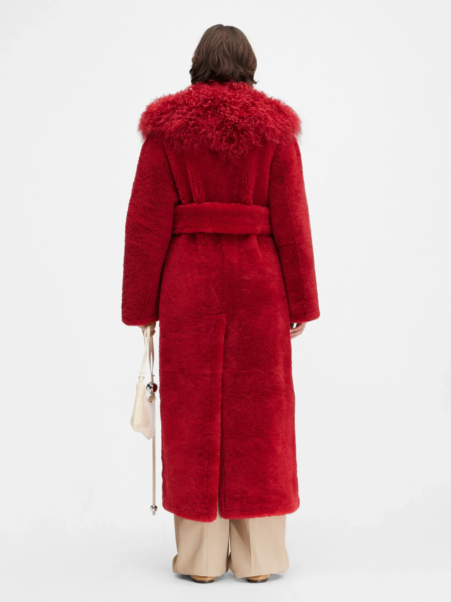 Clearance Jacquemus De lange jas van Pilou DarkRed