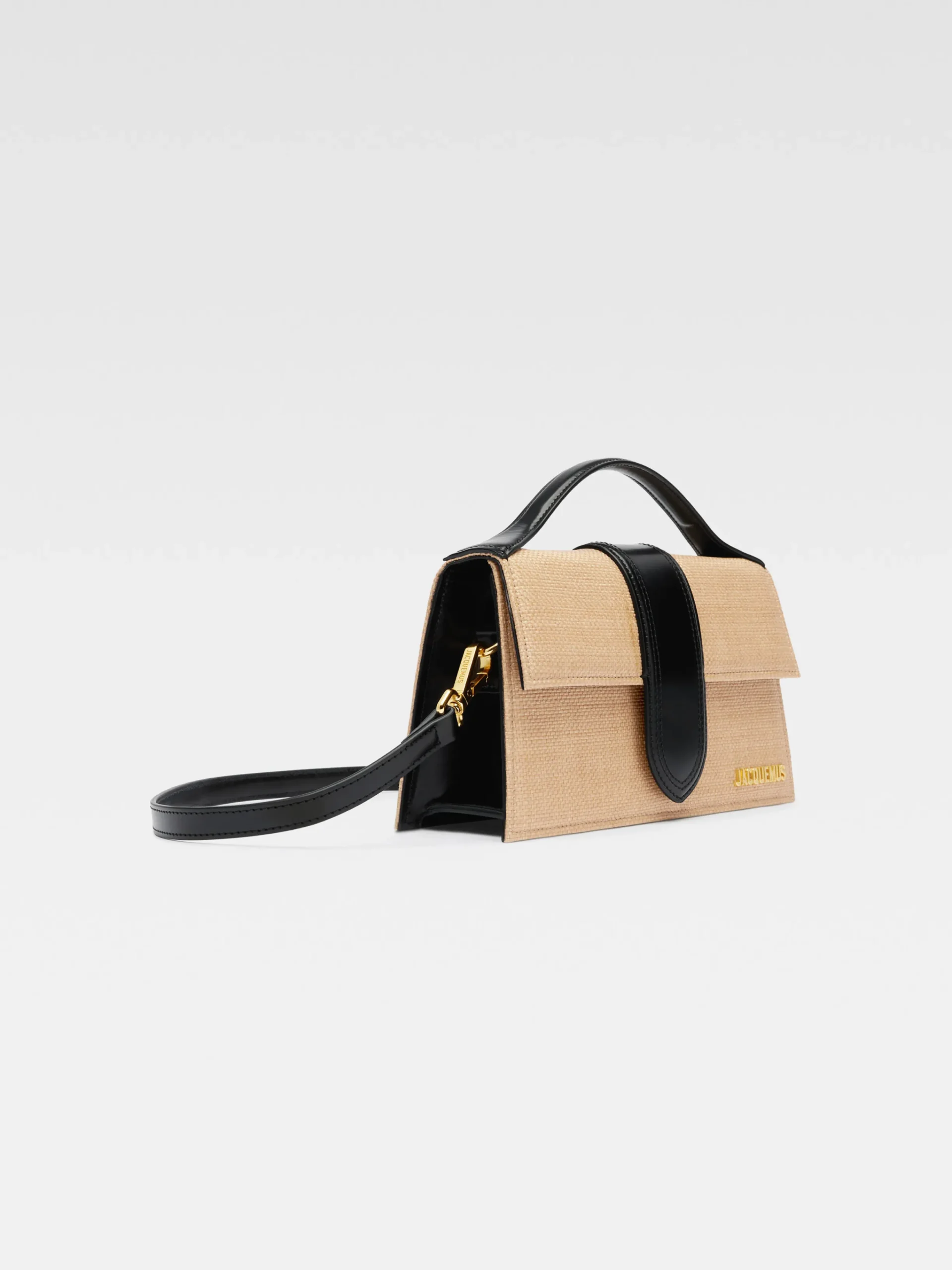 New Jacquemus De large Bambino Ivory/Black