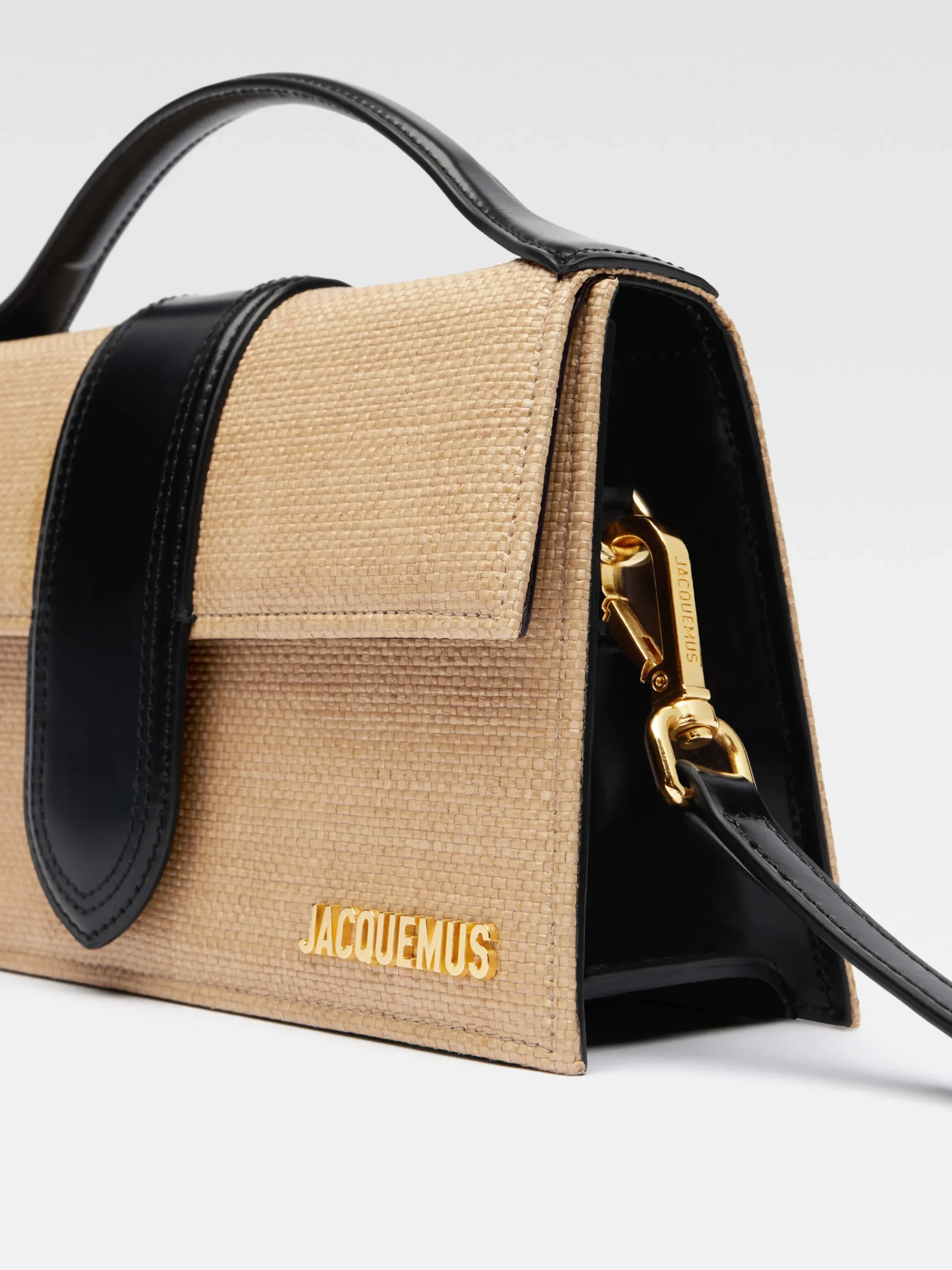 New Jacquemus De large Bambino Ivory/Black