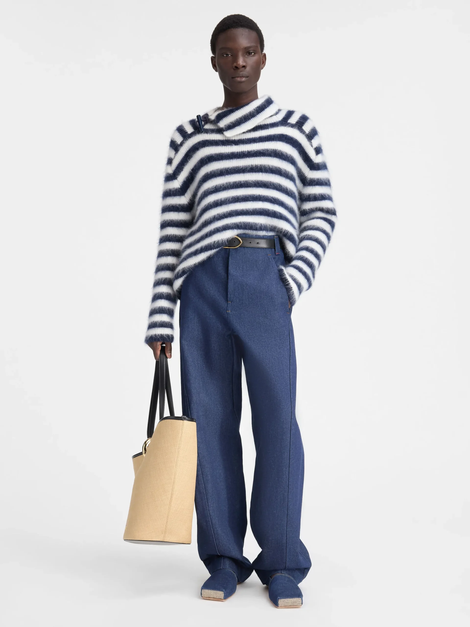 Fashion Jacquemus De Marina trui Multi-Navy