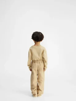 Outlet Jacquemus De Marrone cargobroek voor kinderen DarkBeige