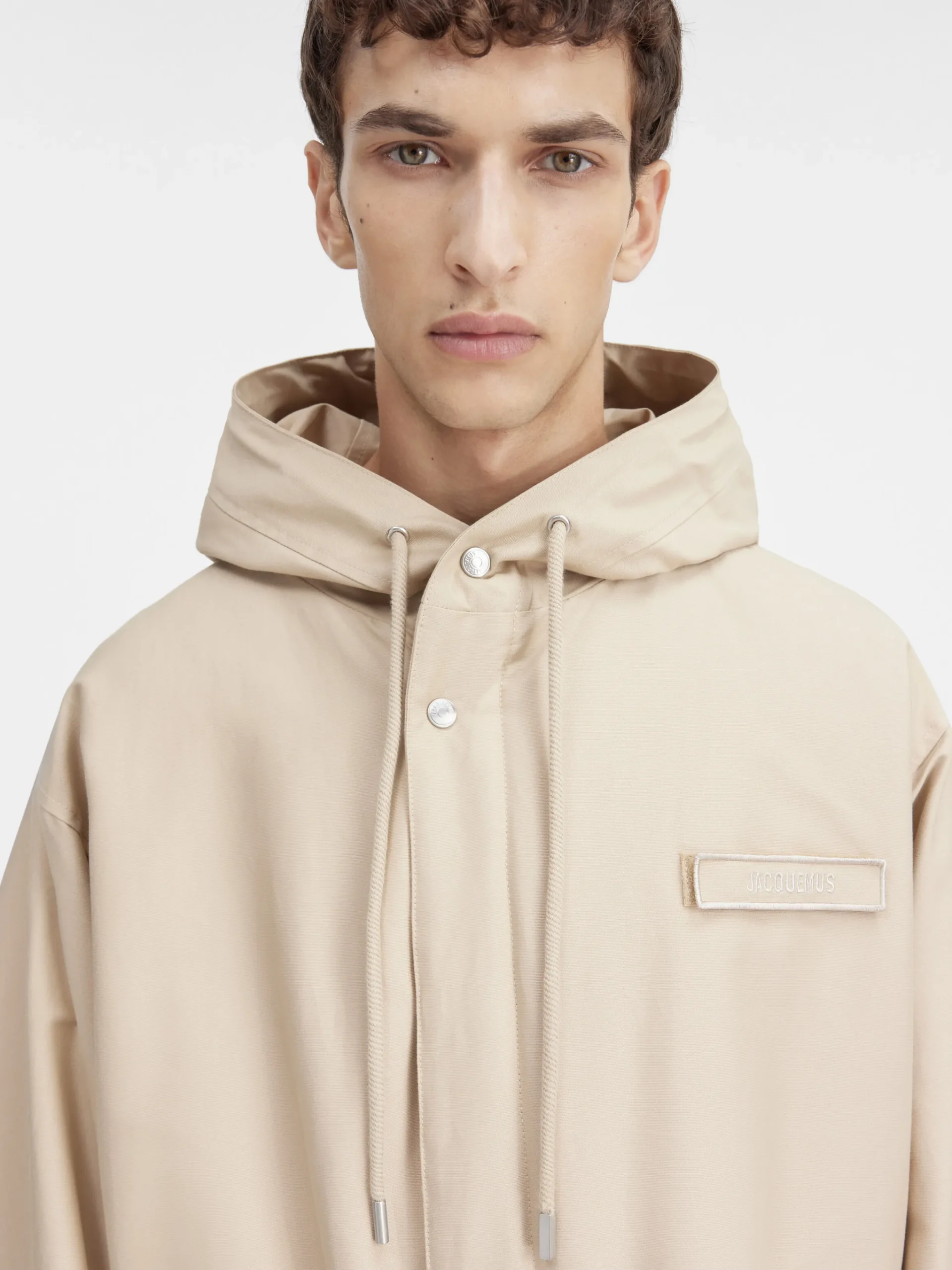 Discount Jacquemus De Marrone parka Beige
