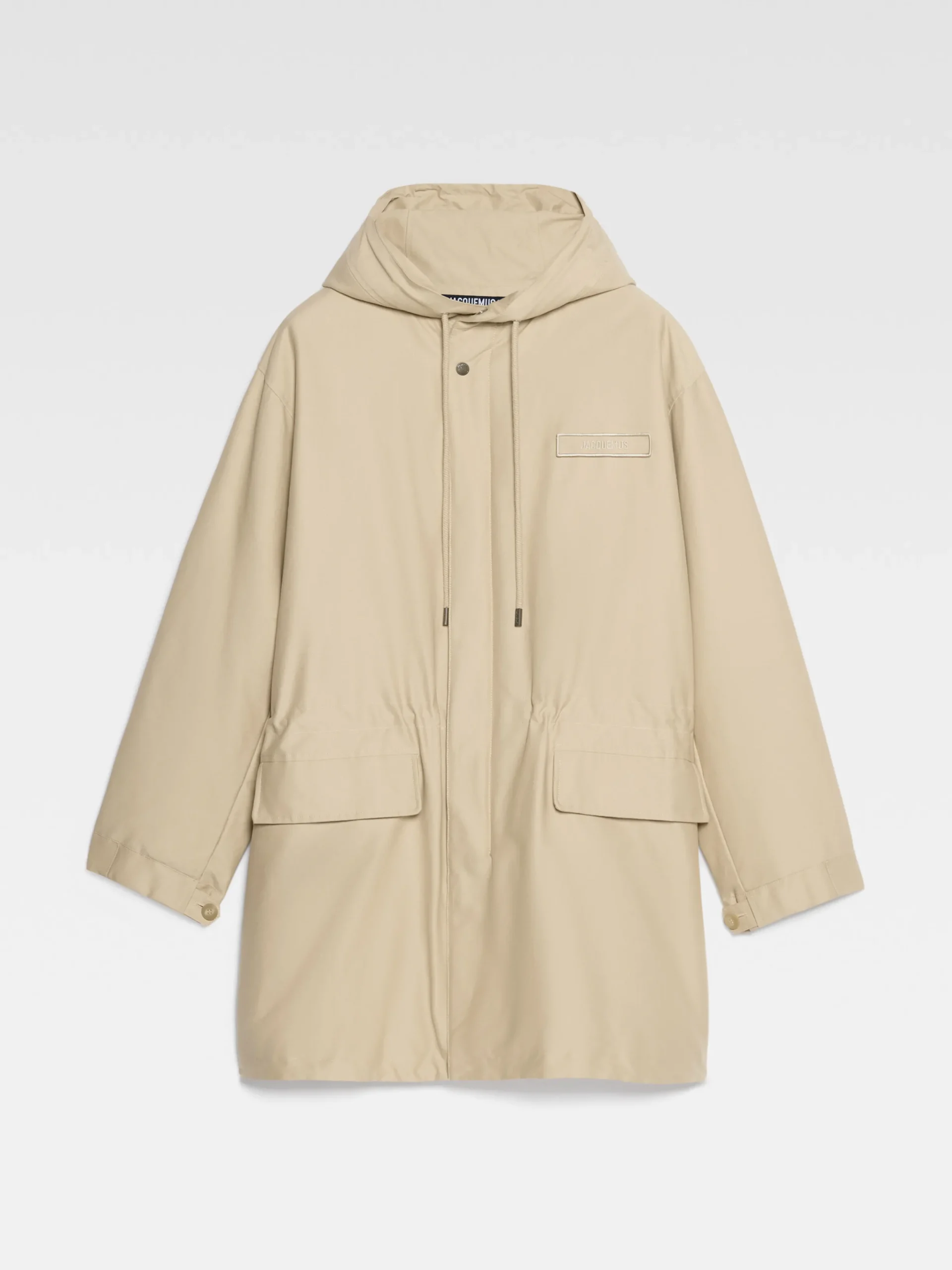 Discount Jacquemus De Marrone parka Beige