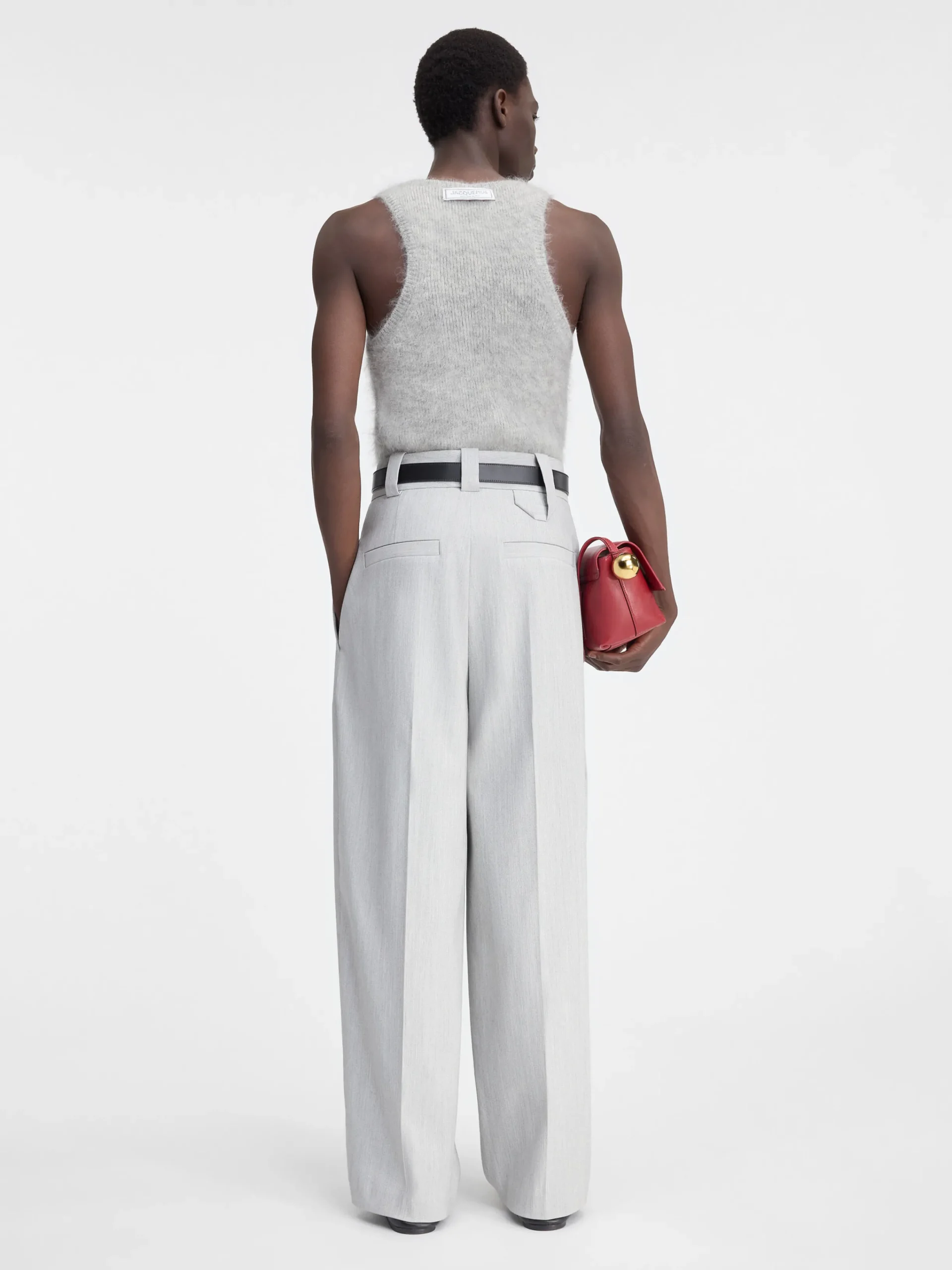 Best Jacquemus De Marzio broek LightGrey