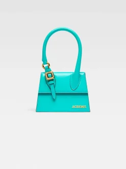 Discount Jacquemus De medium Chiquito met gesp Turquoise
