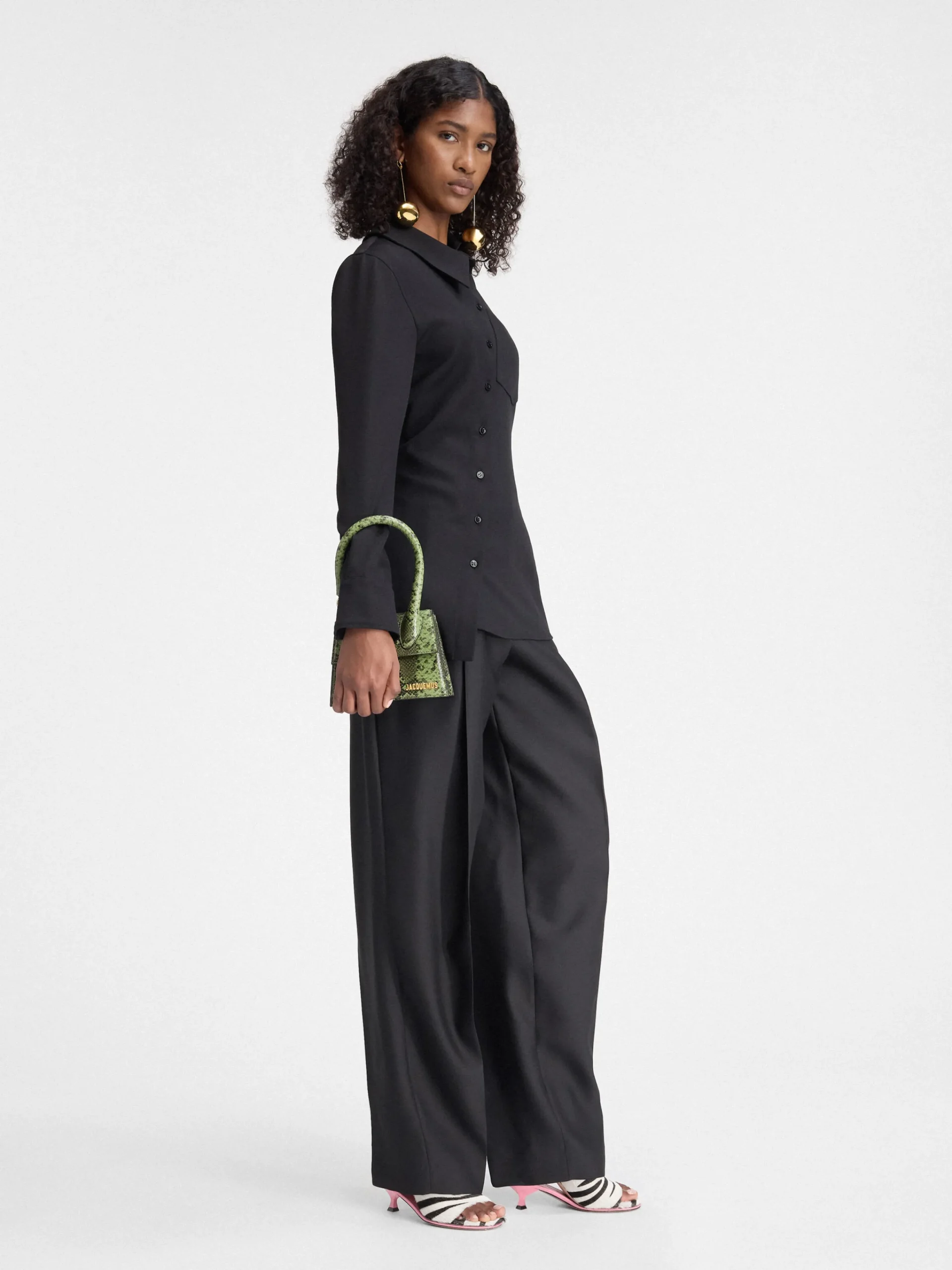 Online Jacquemus De medium Chiquito met gesp Green