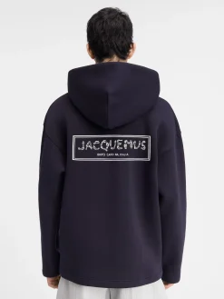 Discount Jacquemus De Mer&ugrave; hoodie DarkNavy