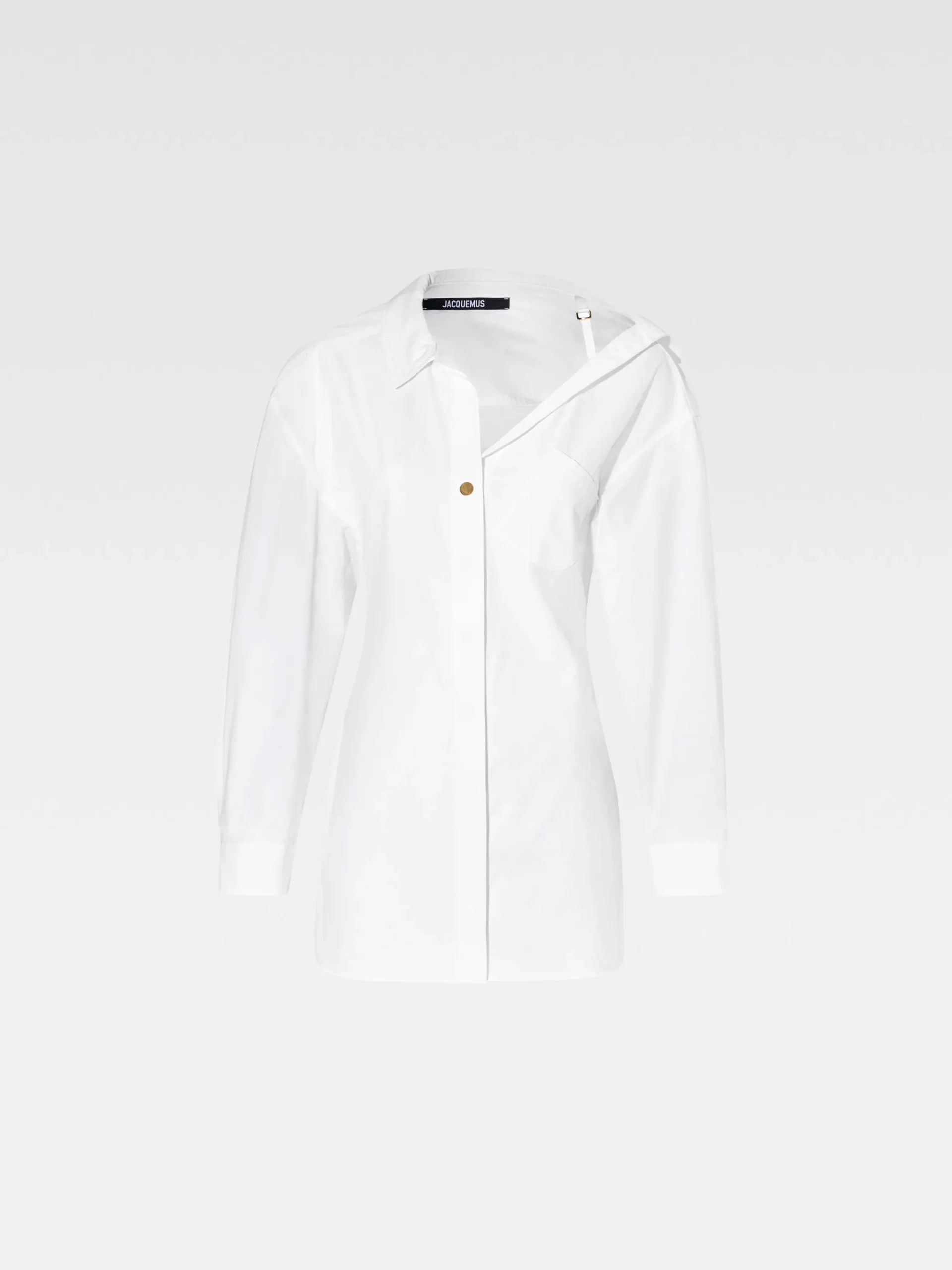 Hot Jacquemus De mini overhemdjurk White