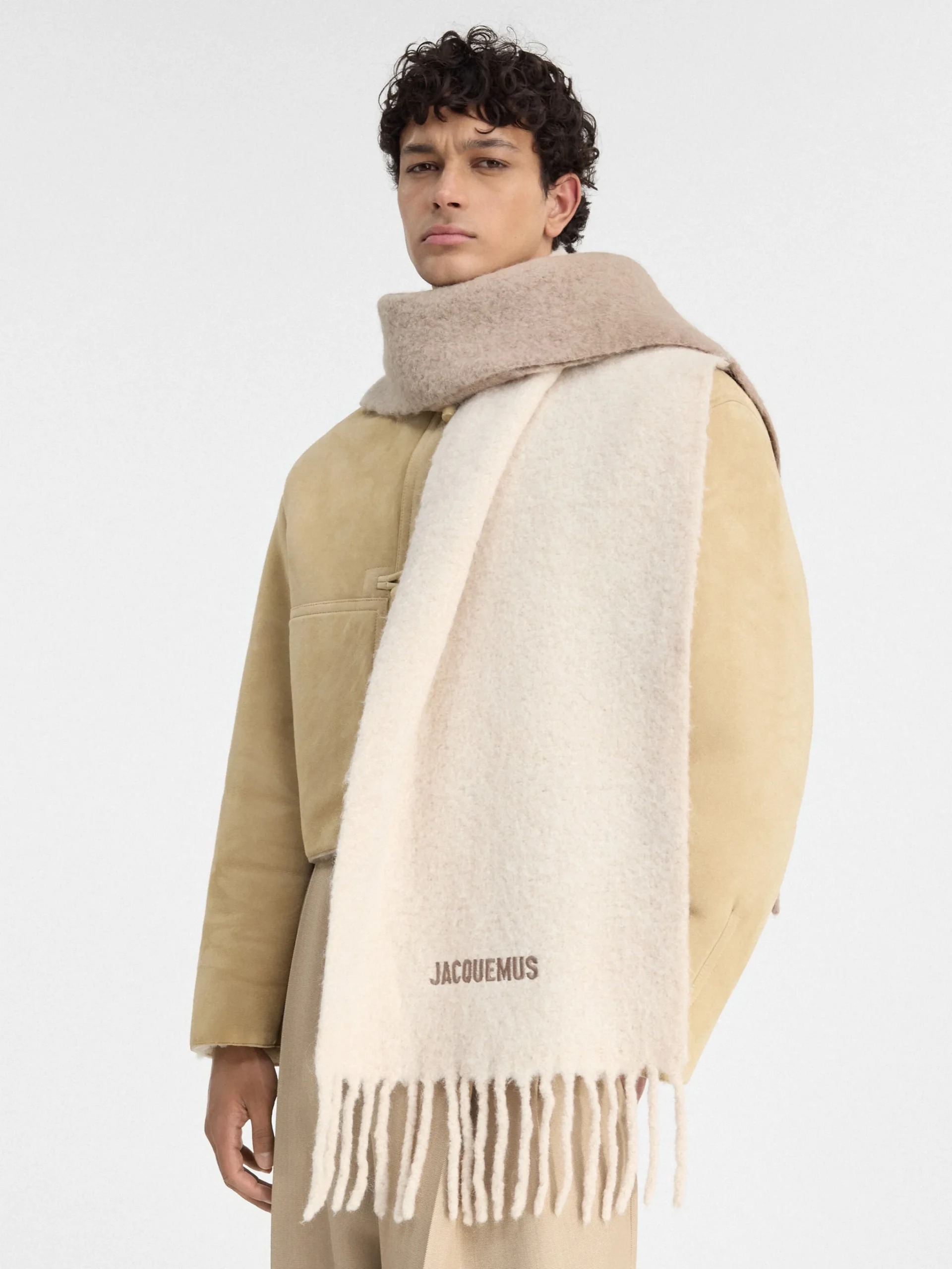 Outlet Jacquemus De Moisson sjaal Multi-Beige