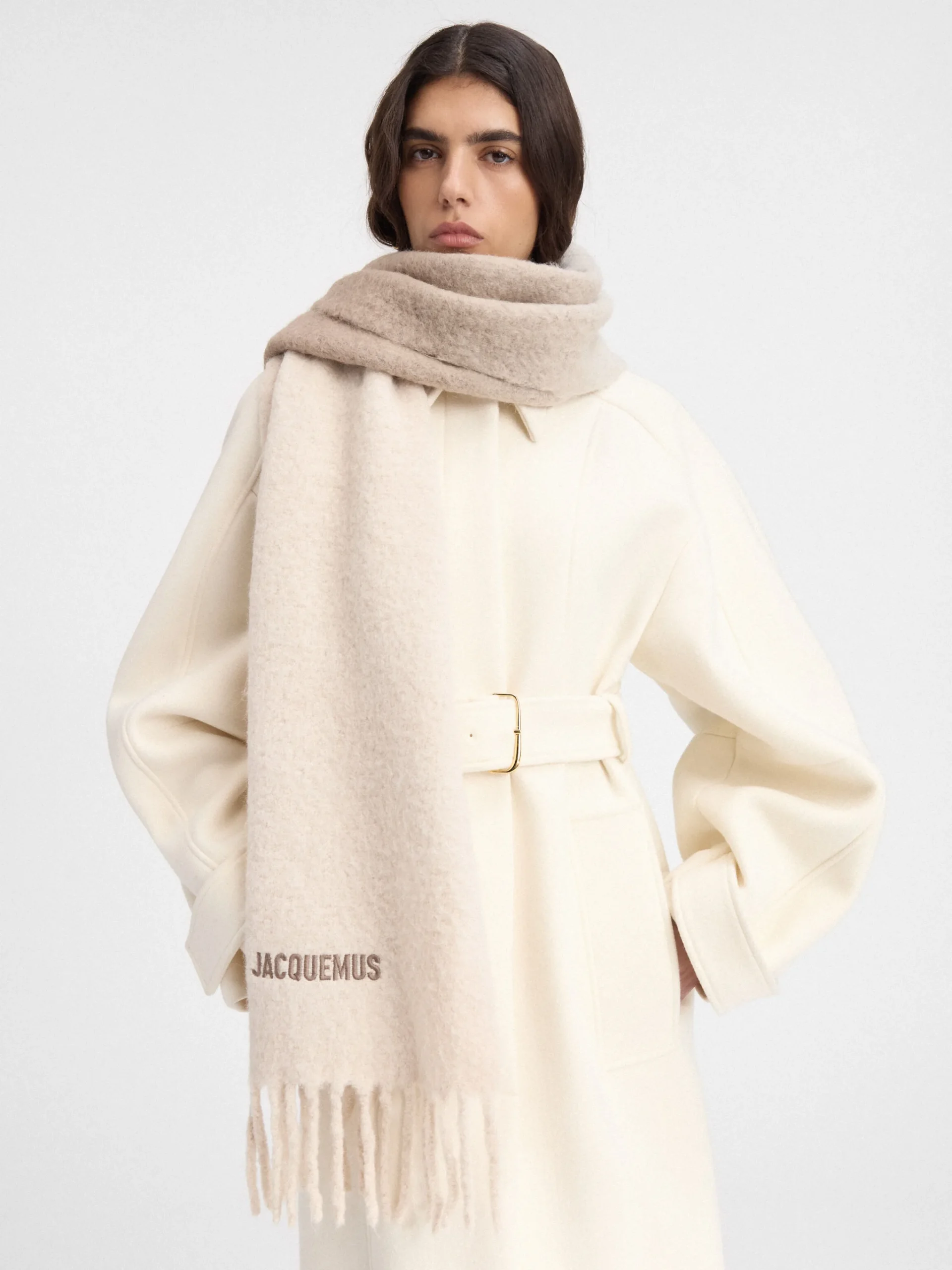 Outlet Jacquemus De Moisson sjaal Multi-Beige