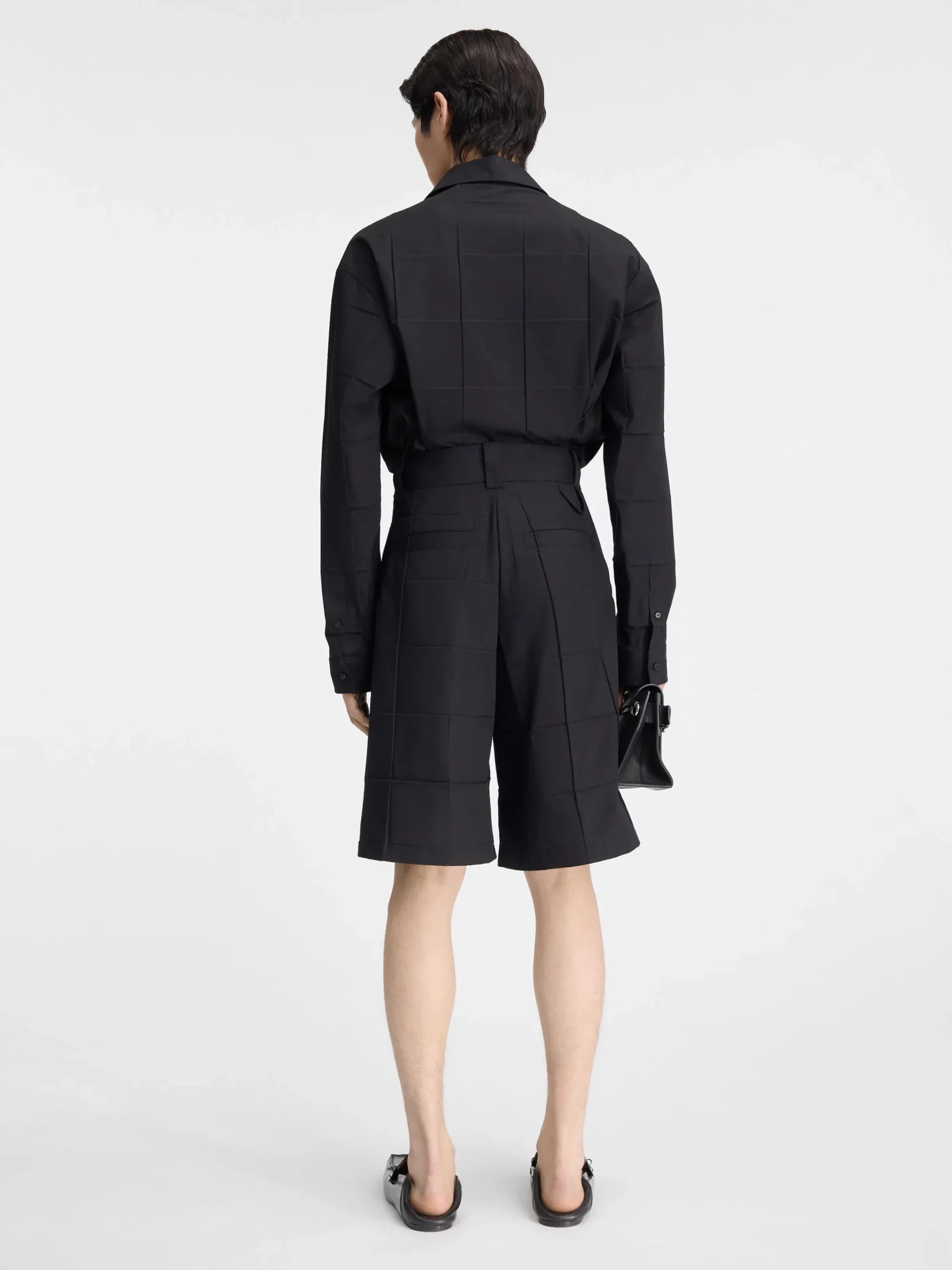Online Jacquemus De Navega korte broek met plooien Black